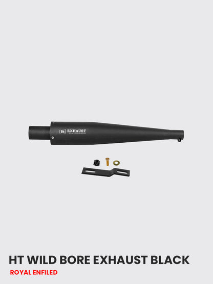 HT Wild Bore Exhaust Black - RE 077B