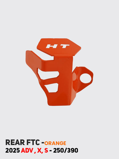 KTM 250/390 Adventure 2025 Rear Fluid Tank Guard | FTC 124 Orange