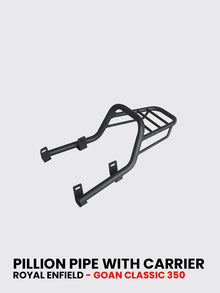 PILLION PIPE WITH CARRIER FOR GOAN CLASSIC 350 / SB 1128