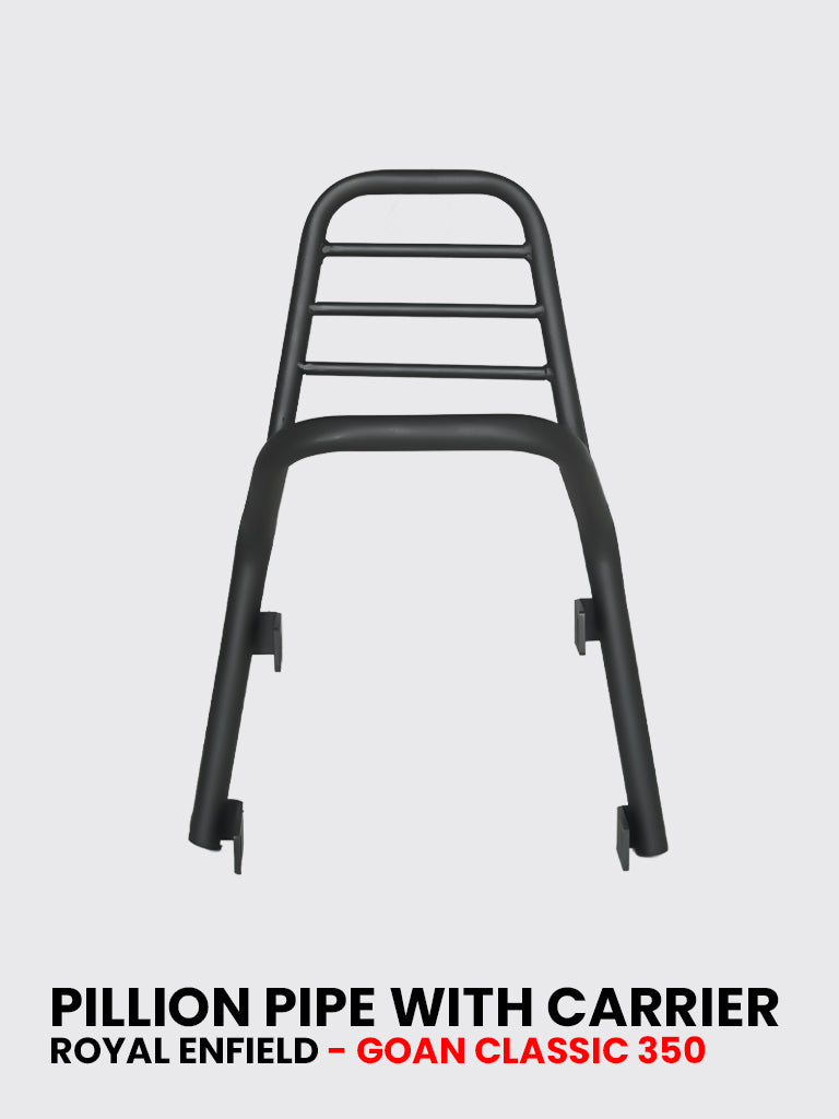 PILLION PIPE WITH CARRIER FOR GOAN CLASSIC 350 / SB 1128