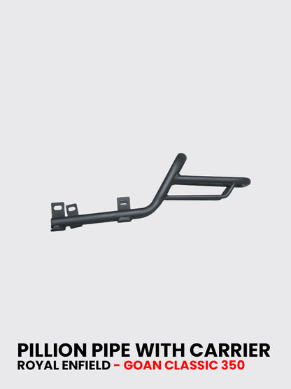 PILLION PIPE WITH CARRIER FOR GOAN CLASSIC 350 / SB 1128