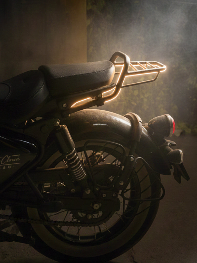 PILLION PIPE WITH CARRIER FOR GOAN CLASSIC 350 / SB 1128