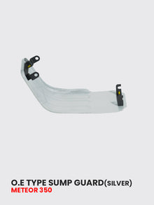 Hitech O.E TYPE SUMP GUARD FOR METEOR AND REBORN CLASSIC SILVER POWDER COATED - REM 653