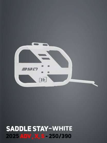 KTM 250/390 Adventure 2025 white saddle stay SB 1257-WHITE - HT Exhaust view 3