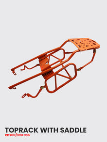 KTM RC 200 & 390 TOP RACK WITH SADDLE STAY BLACK AND ORANGE - SB 602