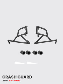 Adventure Yezdi crash guard with metal slider – SB 619