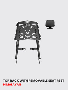 TOP RACK WITH REMOVABLE SEAT REST - FOR HIMALAYAN -TOP BOX SUITABLE - SB 673