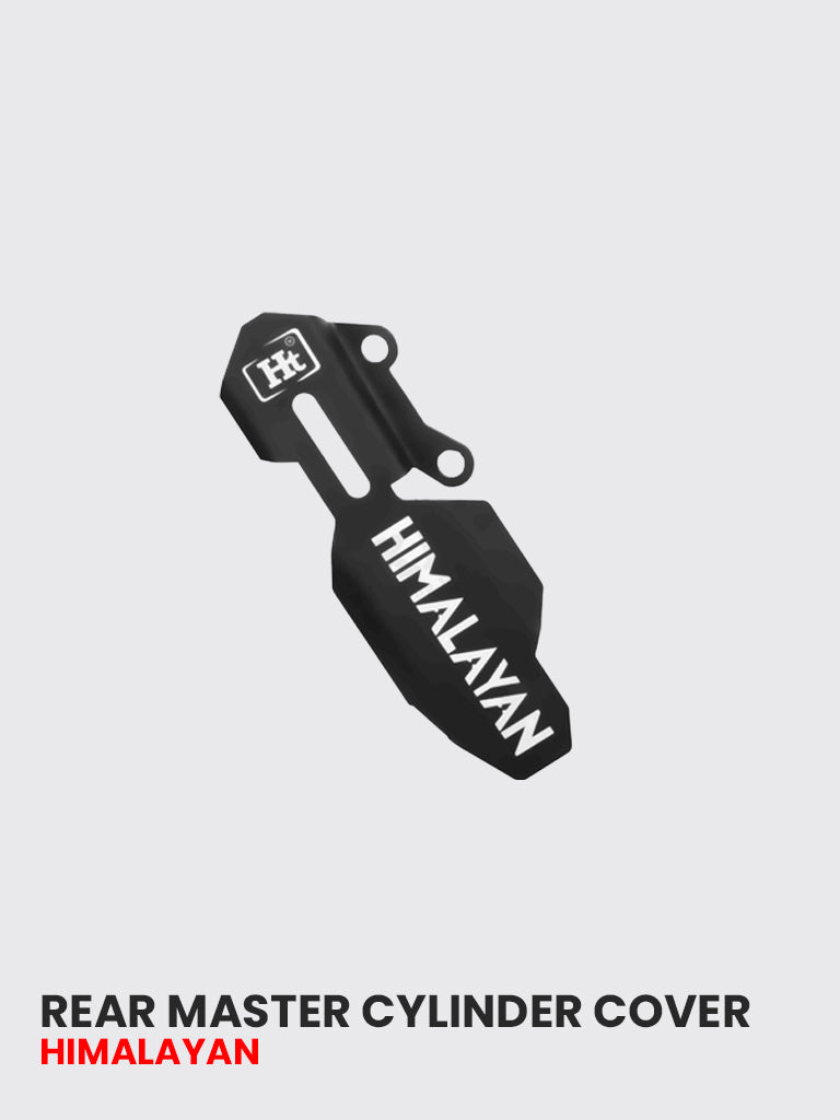 HIMALAYAN Rear master cylinder cover Stainless steel Black matt - styl ...