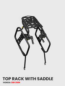 TOP RACK WITH SADDLE STAY FOR HONDA CBR 250R BLACK MATT – SB 744