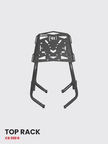 TOP RACK HEAVY FOR CB 300 R BLACK MATT – SB 761