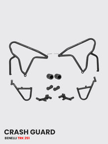 Crash guard For Benelli TRK 251 With 2 Metal Sliders (Black Matt) - SB 784