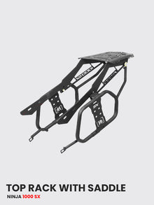 Kawasaki Ninja 1000 SX 2022 Top Rack With Saddle Stay (Black Matt ) - SB 813