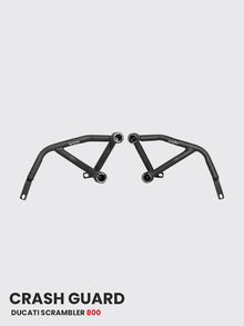 Ducati Scrambler 800 Crash Guard With Metal Sliders (Black Matt) - SB 822