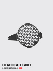 Ducati Scrambler 800 Headlight Grill (Black Matt) - SB 827