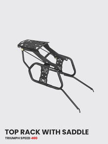 Triumph Speed 400 Top Rack With Saddle Stay (Black Matt) - SB 832