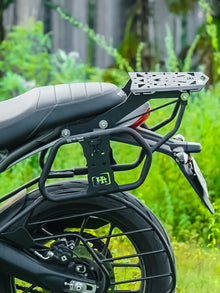 Triumph Speed 400 Top Rack With Saddle Stay (Black Matt) - SB 832