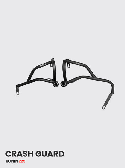 CRASH GUARD WITH 2 METAL SLIDER FOR TVS RONIN 225 Black matt -SBTVS 114
