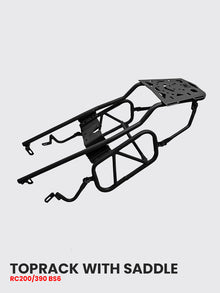 KTM RC 200 & 390 TOP RACK WITH SADDLE STAY BLACK AND ORANGE - SB 602