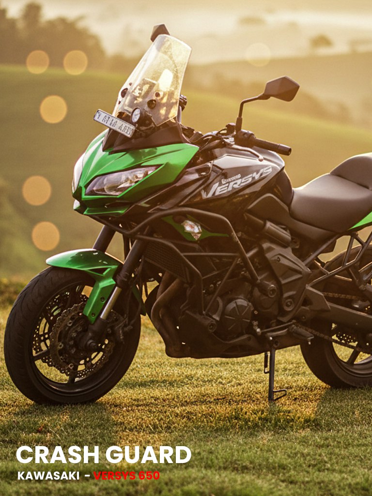 Crash guard For Kawasaki Versys 650 With 4 Metal Sliders (black matt) - SB 780