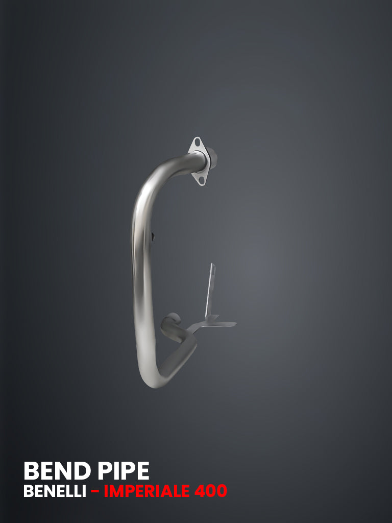 Benelli Imperiale 400 Exhaust System Pipe Stainless Steel-only bend pipe - SB 569