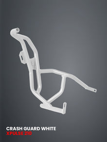 ADV CRASH GUARD WITH 4 METAL SLIDER WHITE FOR XPULSE 210 2025 / SB 1037-WHITE