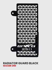 RADIATOR GUARD FOR GIXXER NAKED 250 BS6 BLACK / RD 937