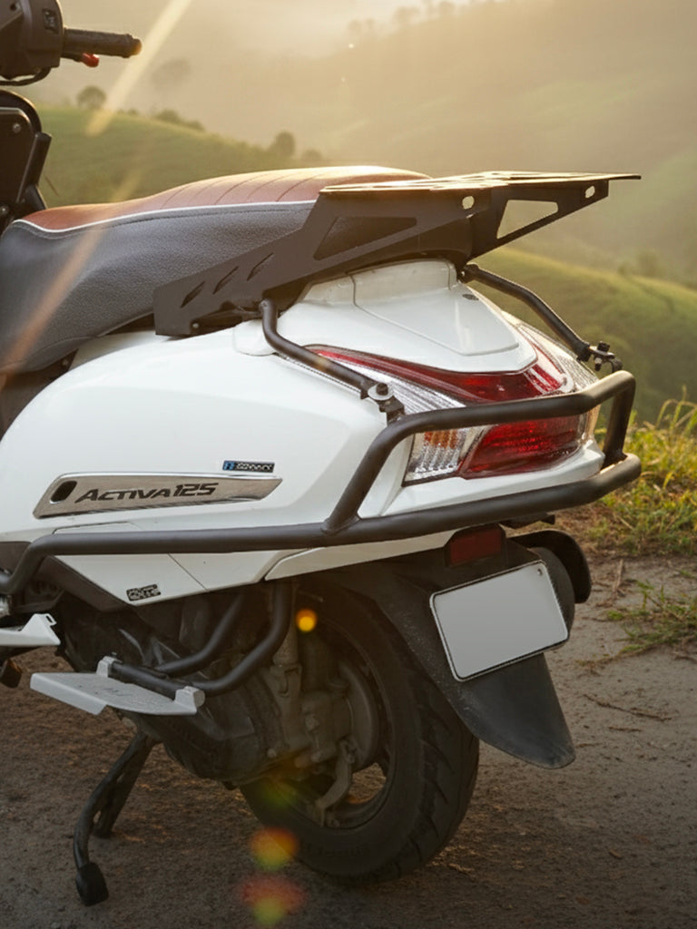 CRASH GUARD 3 in 1 WITH RIGHT SIDE FOOTREST FOR ACTIVA 125 HTSC 129