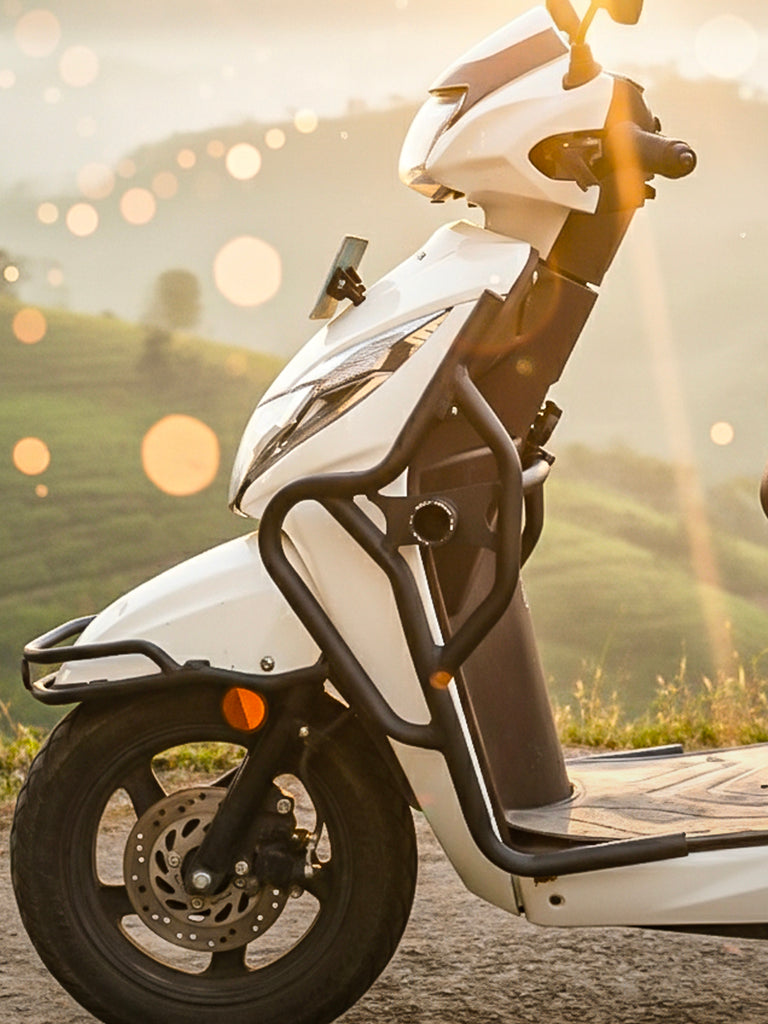 CRASH GUARD 3 in 1 WITH RIGHT SIDE FOOTREST FOR ACTIVA 125 HTSC 129