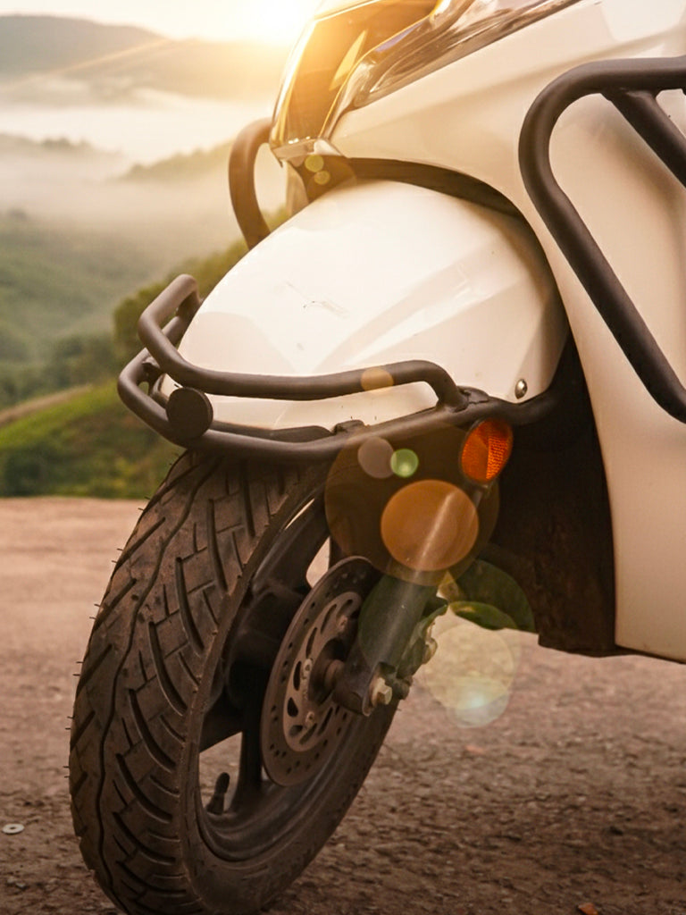 CRASH GUARD 3 in 1 WITH RIGHT SIDE FOOTREST FOR ACTIVA 125 HTSC 129