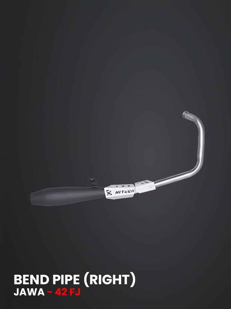 JAWA  42 fj BEND PIPE (SS) WITH EXHAUST (BLACK) AND COVER / SB 1208