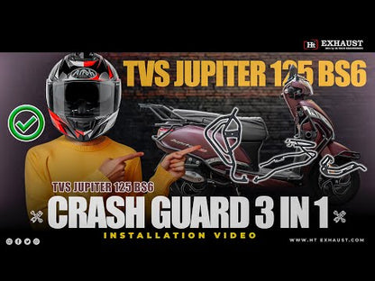 JUPITER 125 BS6 CRASH GUARD 3 IN 1 WITH FOOTPEG / SB 1076