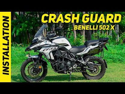 ADV CRASH GUARD WITH 2 METAL SLIDER FOR Benelli TRK 502 X Black Matt - SB 752