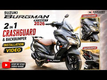 CRASH GUARD FOR BURGMAN 125 - 2026 WITH FOOT REST / HTSC 159