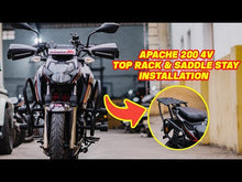 Apache RTR 200 4v TOP RACK With Small Plate SBTVS 104-SMALL