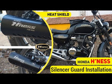 H'NESS CB 350 SILENCER HEAT PROTECTOR BLACK  -  SB 547