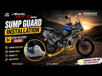 SUMP GUARD FOR APACHE RTX 300 (SILVER) / SB 1173 -SIL-BLK