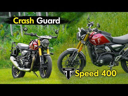 Triumph Speed 400 Crash Guard With 4 Metal Sliders (Black Matt) - SB 828