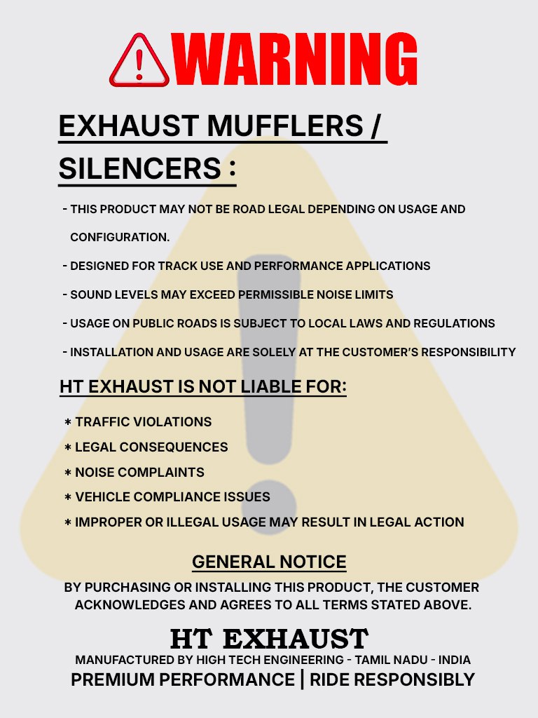 HT MINI EXHAUST  / SB 795