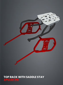 TOP RACK WITH SADDLE BLACK / SB 1041-BLACK