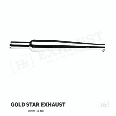 HT Gold Star Exhaust Chrome (SS 430) – RE 093C