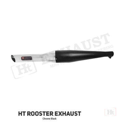 HT Rooster Exhaust Chrome Black – RE 088CB