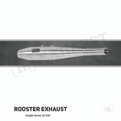 HT Rooster Exhaust Straight Chrome (SS 430) – RE 114C