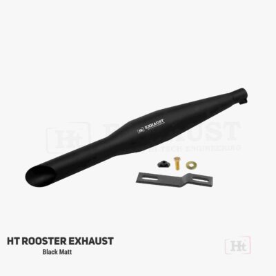 HT Rooster Exhaust Black Matt – RE 088B