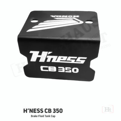 Honda CB350 Hness front disc brake cap STAINLESS STEEL black matt – FTC 013