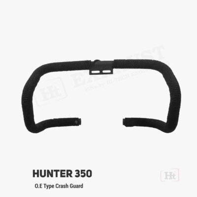 HUNTER 350 OE TYPE HEAVY LEG GUARD – BLACK WITH ROPE – SB 662 / HT EXHAUST