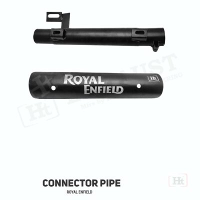 Reborn Classic silencer connector pipe with heat shield ( ROYAL ENFIELD MARK ) – REM 620