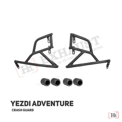 Adventure Yezdi crash guard with metal slider – SB 619 / Ht exhaust