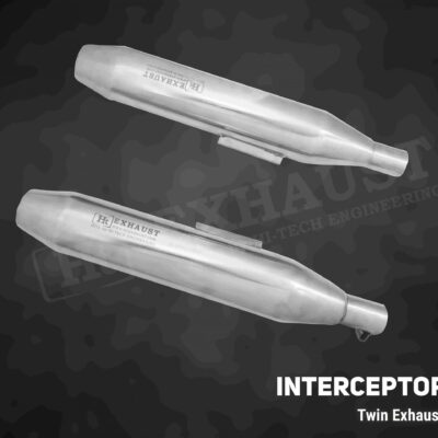 Short cone Exhaust for Interceptor and Continental Gt 650 – IN 315 – ht exhaust