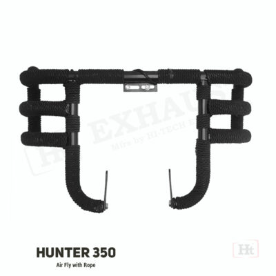 HUNTER 350 AIRFLY LEG GUARD – BLACK WITH ROPE – SB 661 / HT EXHAUST