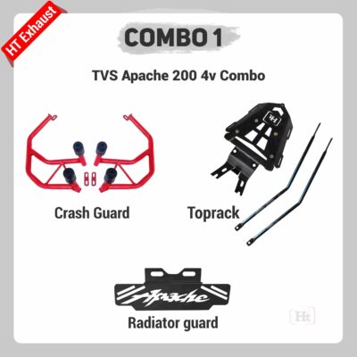 #COMBO 1 Apache 200 4v – HT EXHAUST